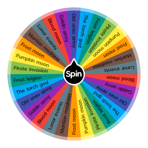 Terraria events | Spin The Wheel App