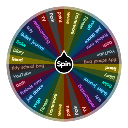 Things to do after school | Spin the Wheel - Random Picker