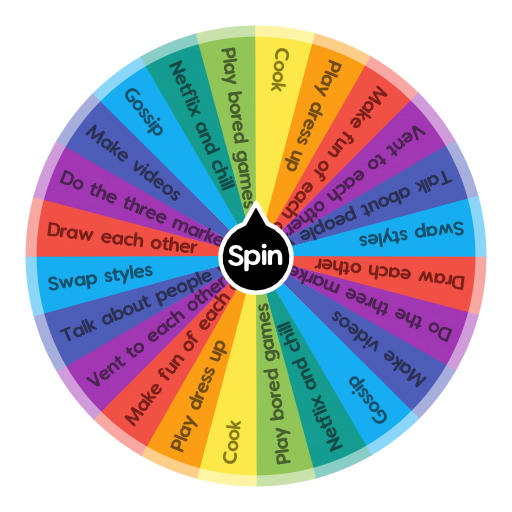 Things to do at a sleep over | Spin The Wheel App