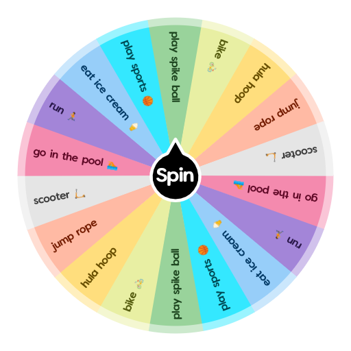 Things To Do At Summer Time Spin The Wheel App