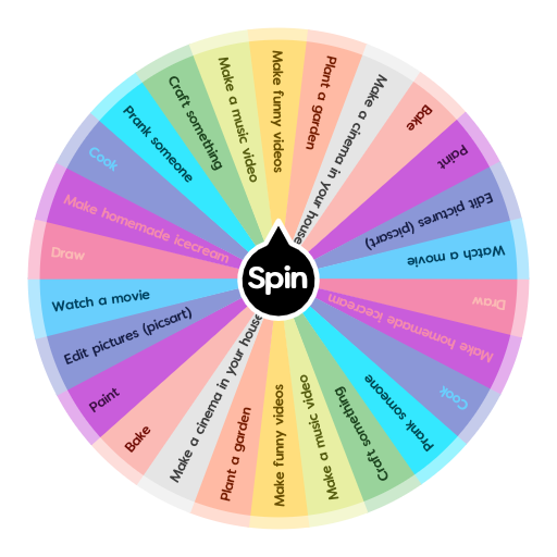 Things To Do When You Re Bored Spin The Wheel App
