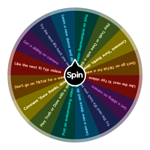 TikTok Dares | Spin The Wheel App