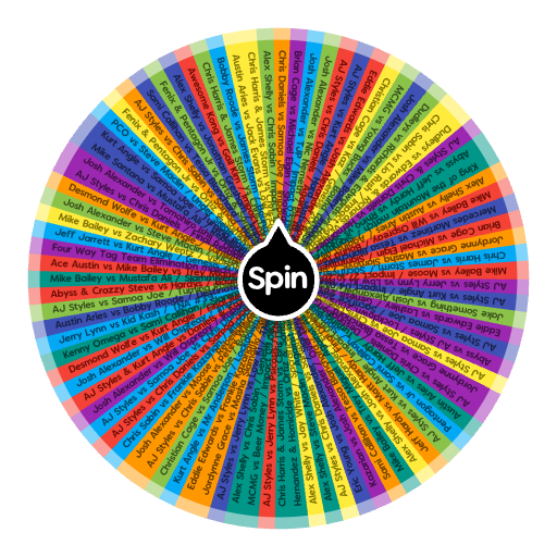 Random Tnar TNA Matches | Spin The Wheel - Random Picker