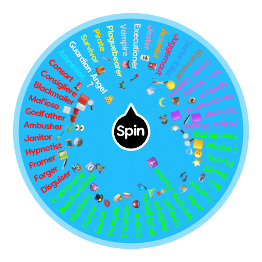 Town of Salem Roles  Spin the Wheel - Random Picker