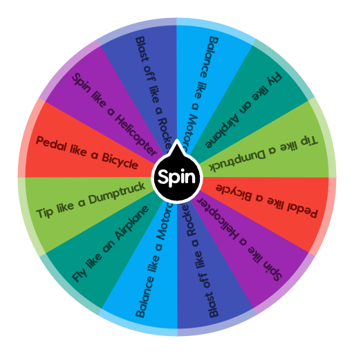 Transportation Gross Motor Game | Spin The Wheel App