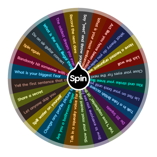 Truth or Dare Spin The Wheel App