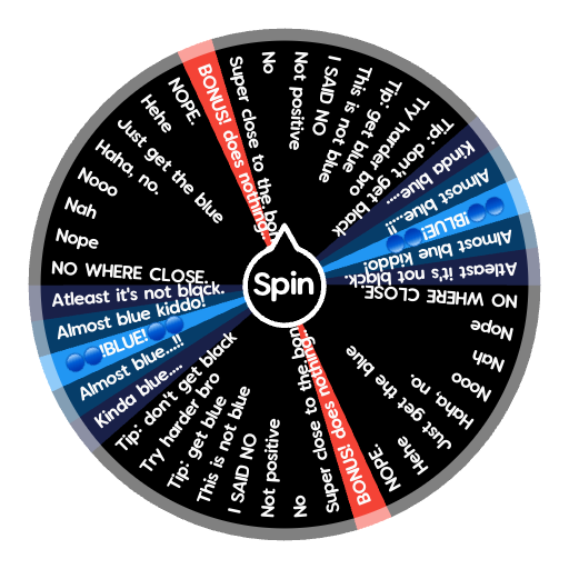 TRY TO GET BLUE!!🔵🥶 | Spin The Wheel - Random Picker