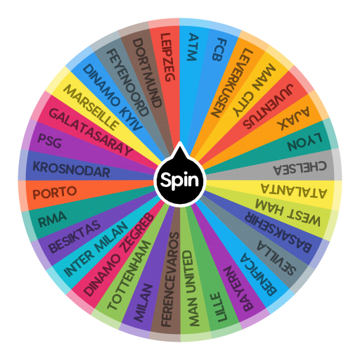 Who Will Win Champions League  Spin the Wheel - Random Picker