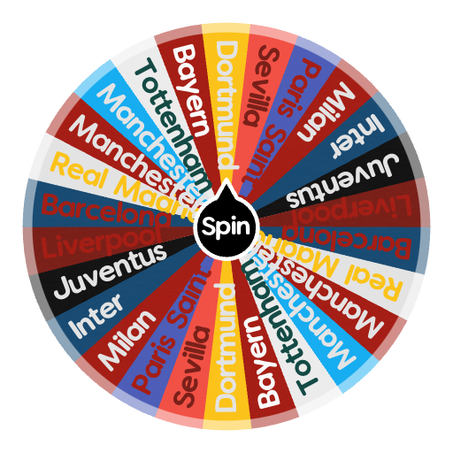 Champions League Team 2022  Spin the Wheel - Random Picker