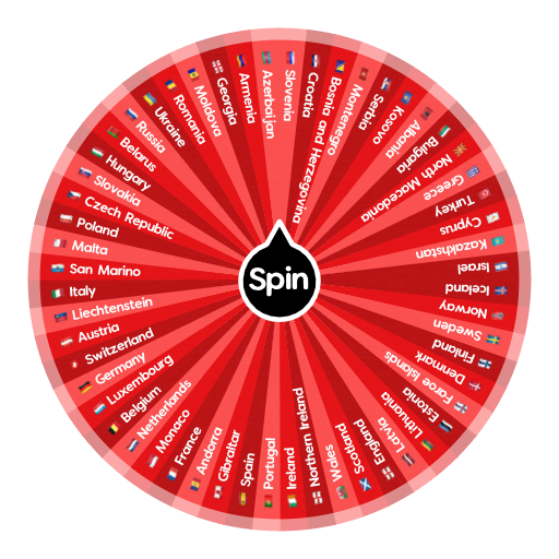 UEFA National Teams Spin the Wheel Random Picker