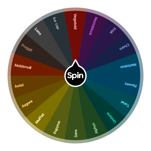 Undertale Characters | Spin The Wheel App