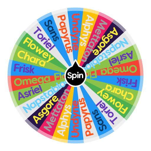Undertale Characters Spin The Wheel App