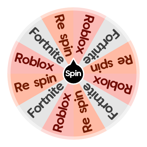 Fortnite Or Roblox Spin The Wheel App - pink roblox logo app