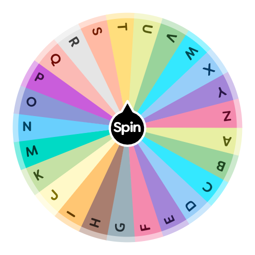 Alphabet Spin Wheel