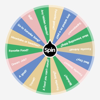 Ice Breakers | Spin the Wheel - Random Picker