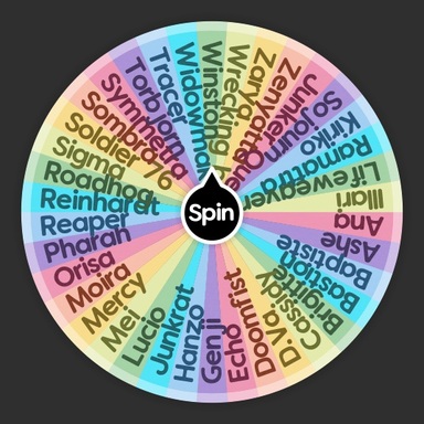 Copy Of Copy Of OW Character Picker Spin The Wheel Random Picker