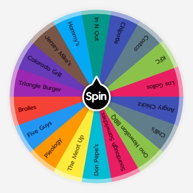 Random Lunch Wheel KLF Lunch | Spin The Wheel - Random Picker
