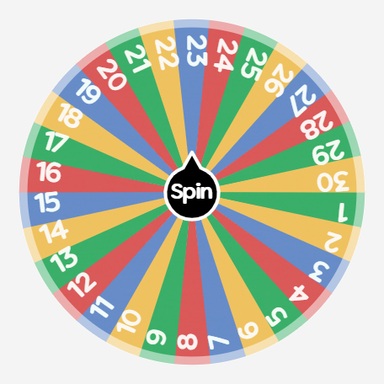 Character Wheel: 1-30 | Spin the Wheel - Random Picker