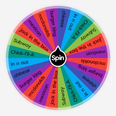 Random Lunch Wheel Lunch options | Spin The Wheel - Random Picker