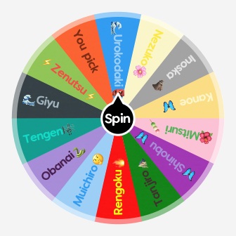 Which Demon Slayer Character Will You Draw Spin The Wheel App