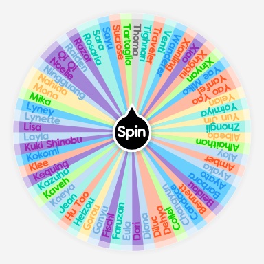 genshin impact characters | Spin The Wheel - Random Picker