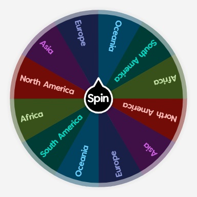 Continent | Spin The Wheel - Random Picker