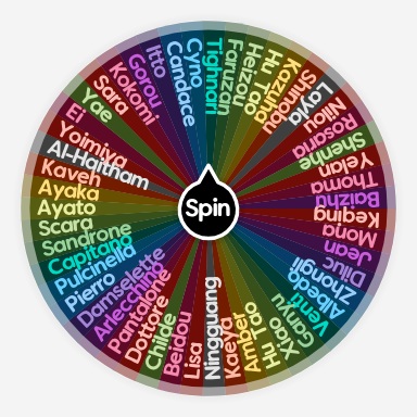 Genshin Impact Characters | Spin The Wheel - Random Picker