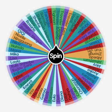 Genshin Impact Characters [3.0] | Spin The Wheel - Random Picker