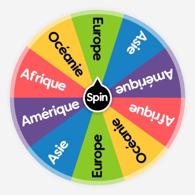 which continent is my major? | Spin the Wheel - Random Picker