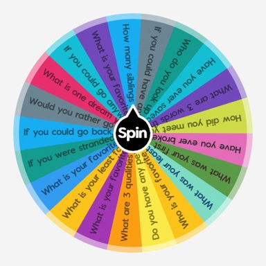 Random Get To Know You Questions | Spin The Wheel App