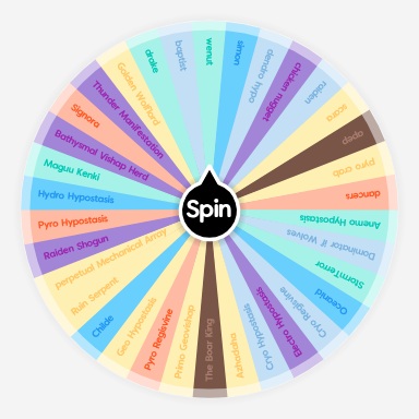 Genshin Impact Bosses:) | Spin The Wheel - Random Picker