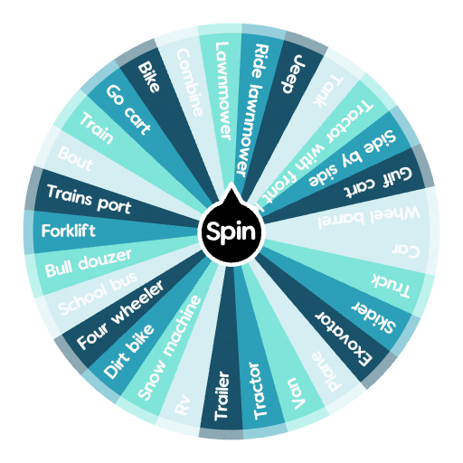 Random Wheeled Machine Vehicle | Spin The Wheel - Random Picker