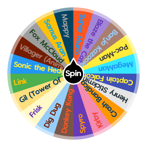 Videogame Protagonists Spin The Wheel App
