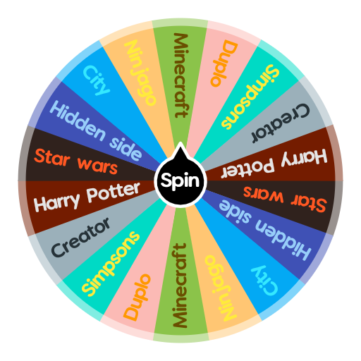 Random Wheel Lego Vilket lego kommer du få? Du får | Spin The Wheel - Random Picker