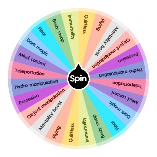 Villian quirk (BNHA/MHA) Spin The Wheel App