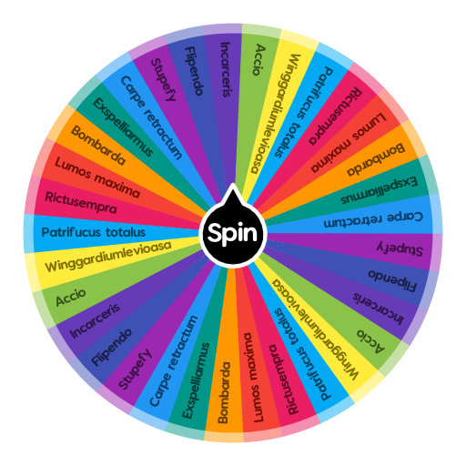 Wand duel spell selector for oponent | Spin The Wheel App