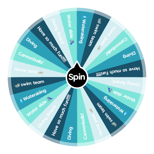Water fun Spin the Wheel Random Picker