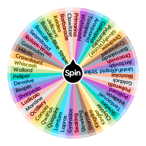 Water Pokemon | Spin the Wheel - Random Picker