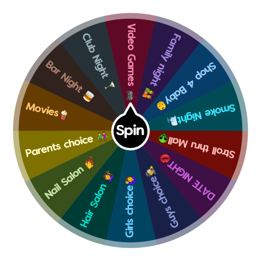 Weekend Activities | Spin The Wheel App