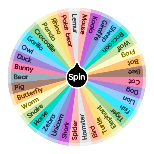What animal are you? Spin The Wheel App