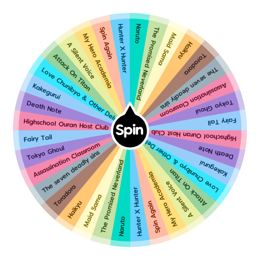 What Anime To Watch | Spin The Wheel App