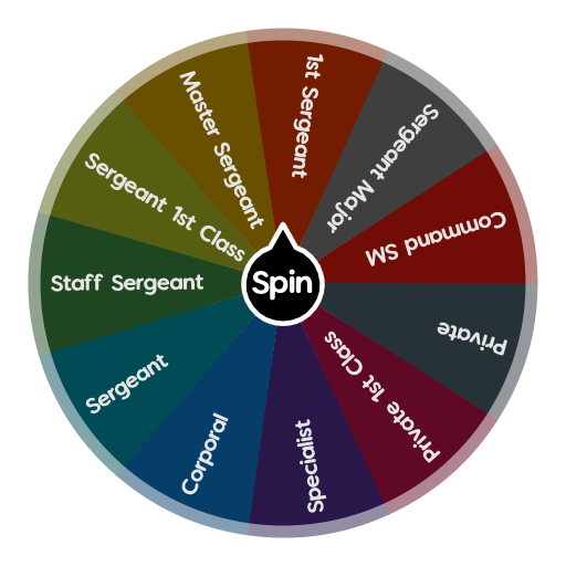 What Army Rank Are You Spin The Wheel Random Picker what-army-rank-are-you-spin-the-wheel-random-picker