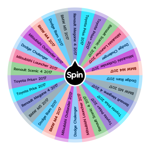 What car do you like Spin The Wheel App