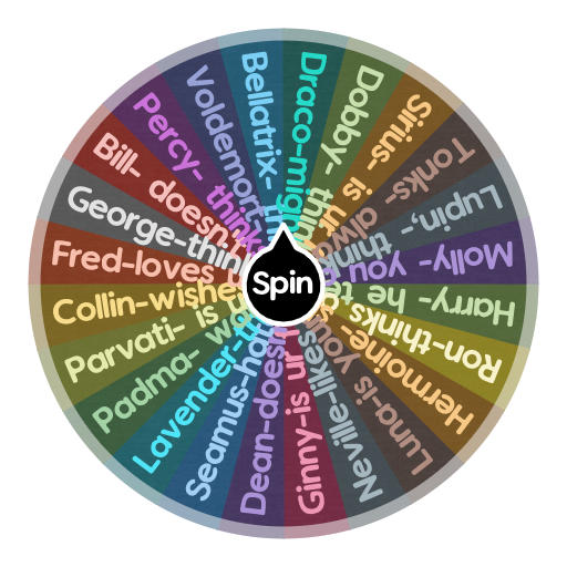 What does each Harry Potter character think of u? | Spin the Wheel ...