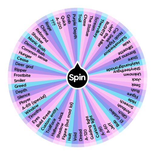 Roblox Doors Entities  Spin the Wheel - Random Picker