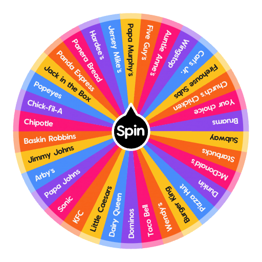 Fast Food Wheel - Wheel Spinner App