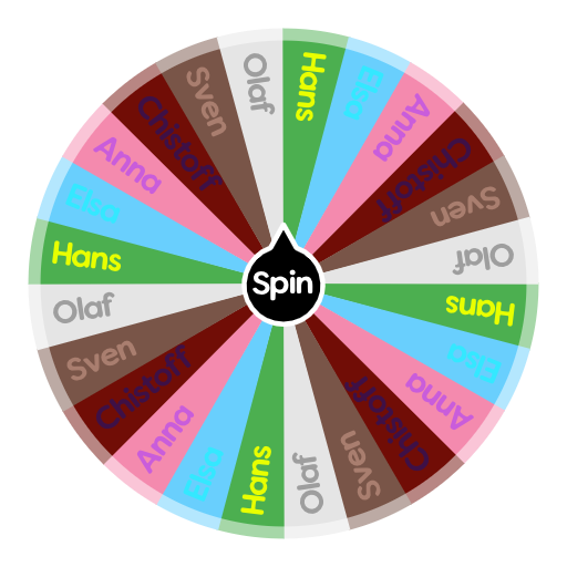 What Frozen character are you? Spin The Wheel App