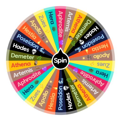 What Greek God are you? Spin the Wheel Random Picker