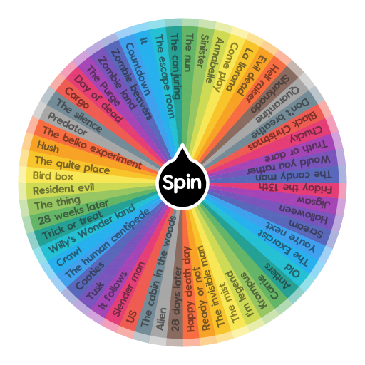 What horror film would you survive? | Spin The Wheel App