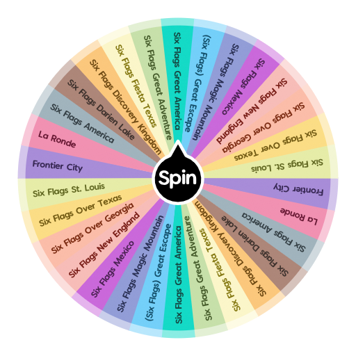 What is your favorite six flags park? Spin The Wheel App